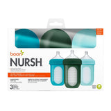 Boon Nursh Anti-Colic Bottles 8oz (236ml) Pack of 3 - Blue