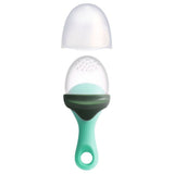 Boon Pulp Silicone Feeder For Solids - Green/Grey