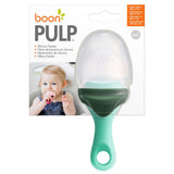 Boon Pulp Silicone Feeder For Solids - Green/Grey