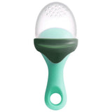 Boon Pulp Silicone Feeder For Solids - Green/Grey