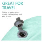 Boon Puff Inflatable Baby Bather For Newborns - Aqua