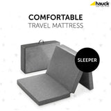 Hauck  Folding Travel Cot Mattress Sleeper 60X120 cm - Grey