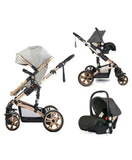 Teknum 4-in-1 Travel System With Car Seat - Grey