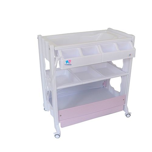 TheKiddoz Changing Table with Bathtub - Pink - Laadlee