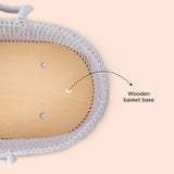 Teknum Moses Rope Basket - Grey