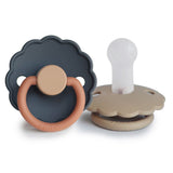 Frigg Daisy Silicone Baby Pacifier 6M - 18M, 2Pack, Aurora/Croissant - Size 2 - Laadlee