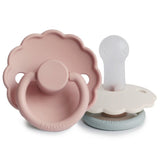 Frigg Daisy Silicone Baby Pacifier 6M - 18M, 2Pack, Blush/Cotton Candy - Size 2 - Laadlee
