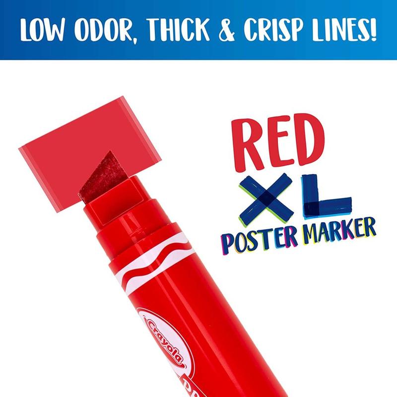 Crayola  Project XL Poster Marker - Red - Laadlee