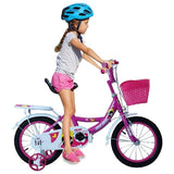 MYTS JNJ Kids Bicycle 12-inch With Basket - Purple