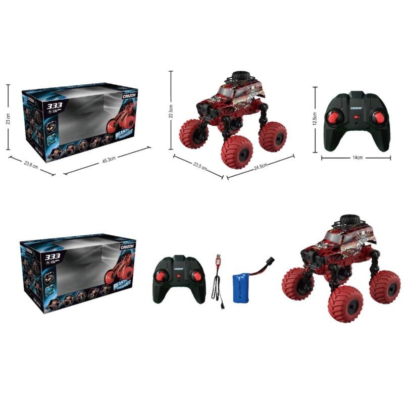 Crazon 2.4G Scale 1:18 Foldable Big Wheels Rc Off-Road - Red - Laadlee