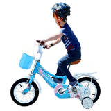 MYTS JNJ Kids Bicycle With Basket 16-inch - Light Blue