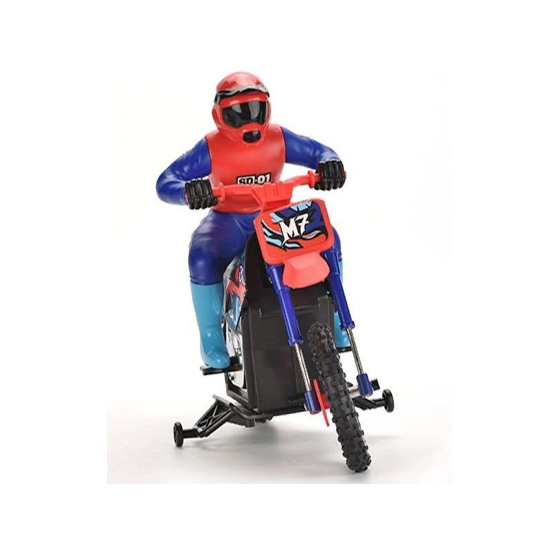 Crazon 2.4G Scale 1:10 Smoking Motorcycle - Red - Laadlee