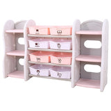 Little Angel Toy Storage Organizer With Multiple Shelves And Bins - Pink