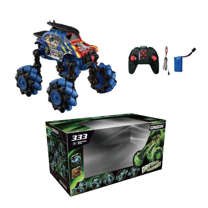 Crazon 2.4G Scale 1:18 Foldable Drifting Wheels Rc Off-Road - Blue - Laadlee