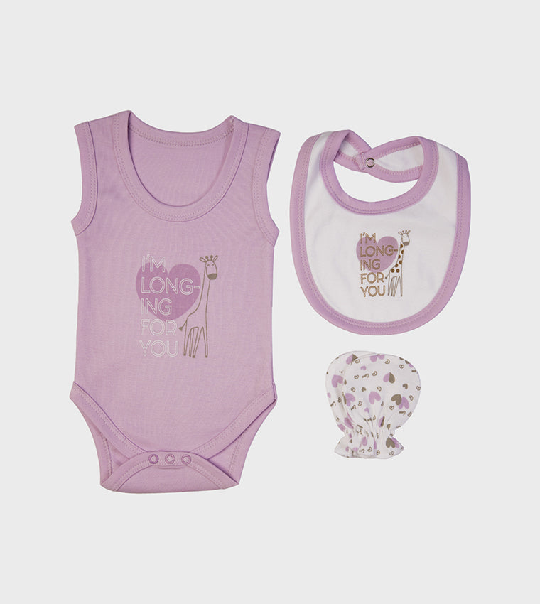 Babies Basic Gift Set - 7pcs - Purple