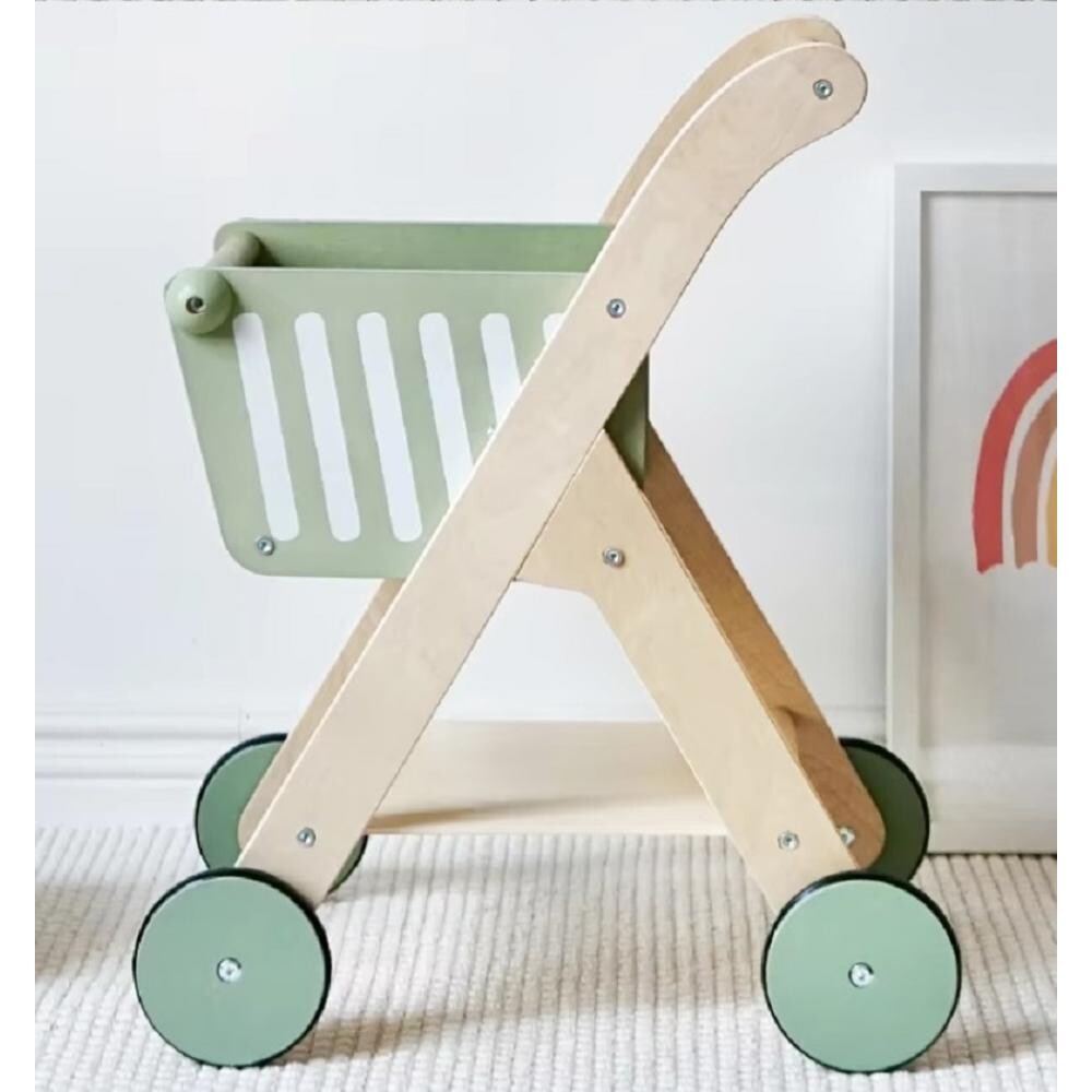 Woody Buddy Supermarket Trolley - Green