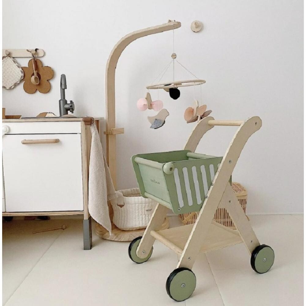 Woody Buddy Supermarket Trolley - Green