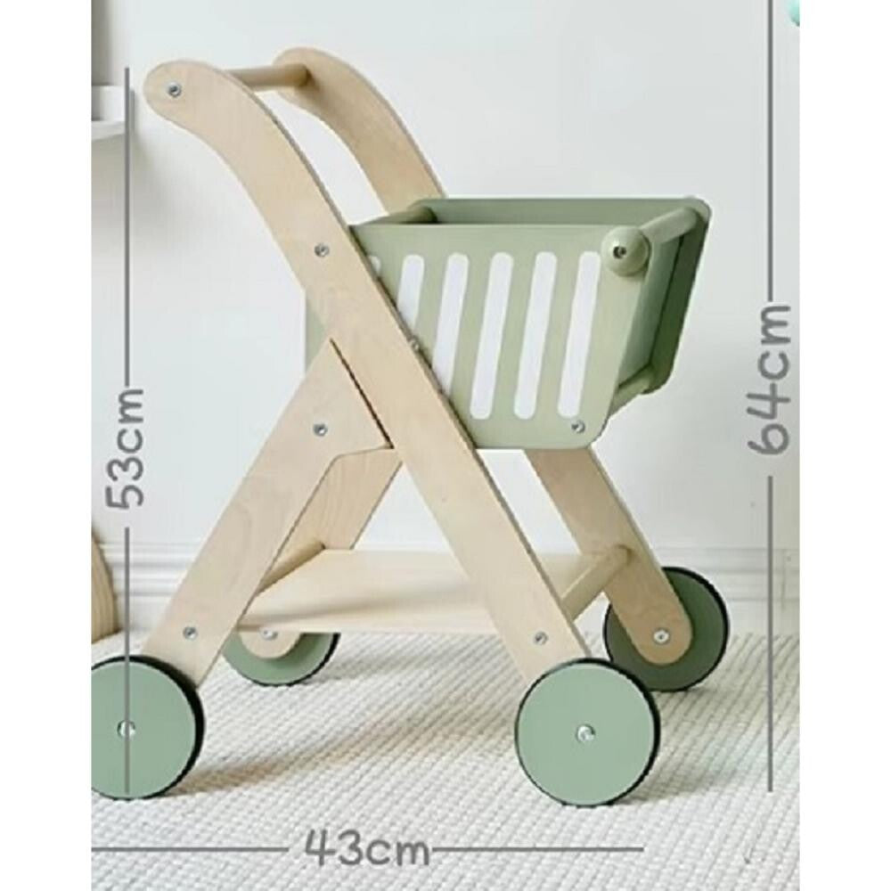 Woody Buddy Supermarket Trolley - Green