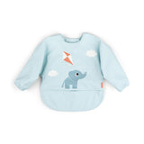 Done By Deer Sleeved Pocket Bib Playground - Blue