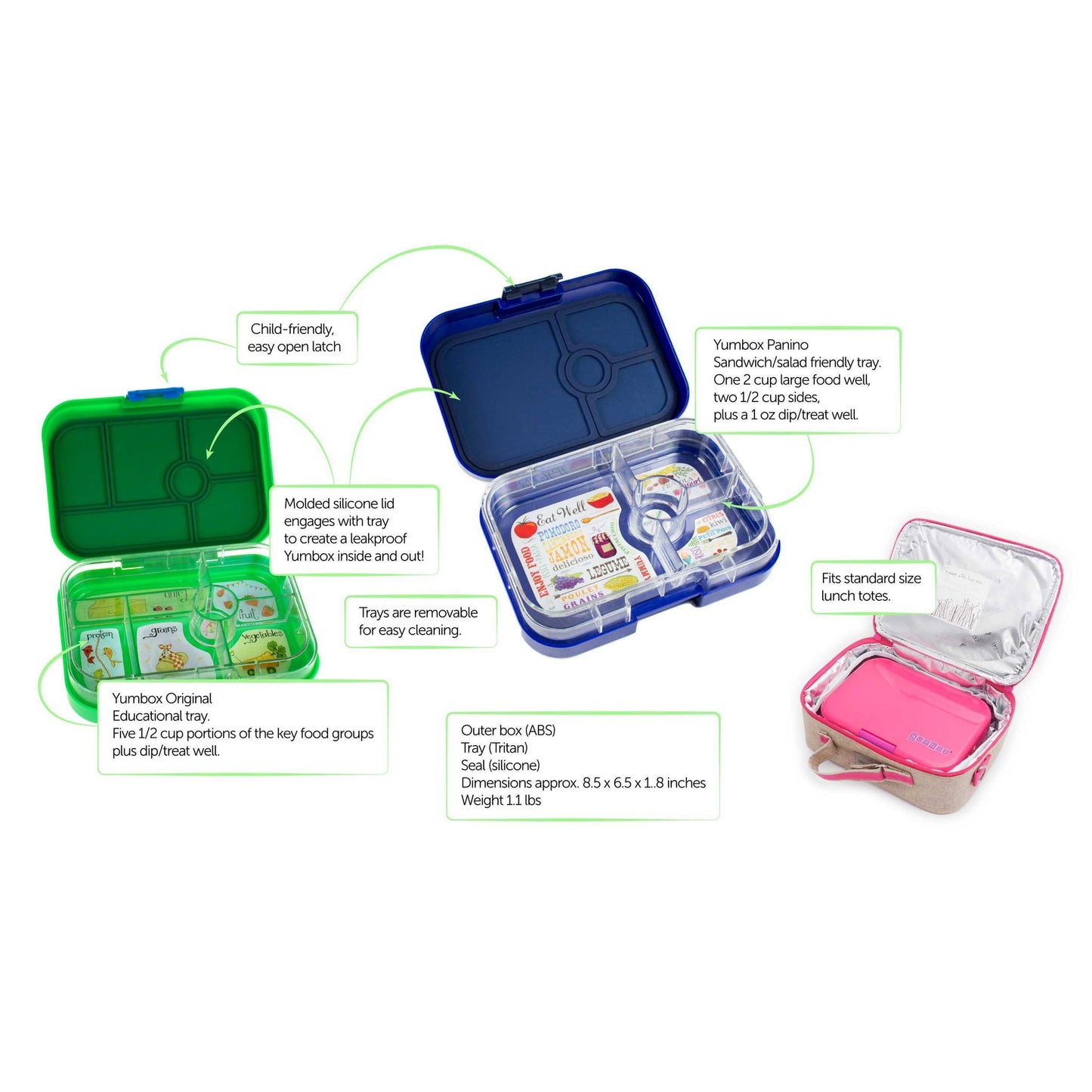 Yumbox Original 6 Compartment Lunch Box - Jodhpur Blue