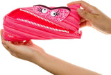 ZIPIT Talking Monstar Pencil Case Made of One Long Zipper - Dazzling Pink
