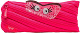 ZIPIT Talking Monstar Pencil Case Made of One Long Zipper - Dazzling Pink