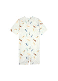 Lassig SPF Short Sleeve Baby Sunsuit - Surfboards Sea Salt