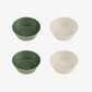 Citron PLA Bowl Set of 4 - Green/Cream - Laadlee