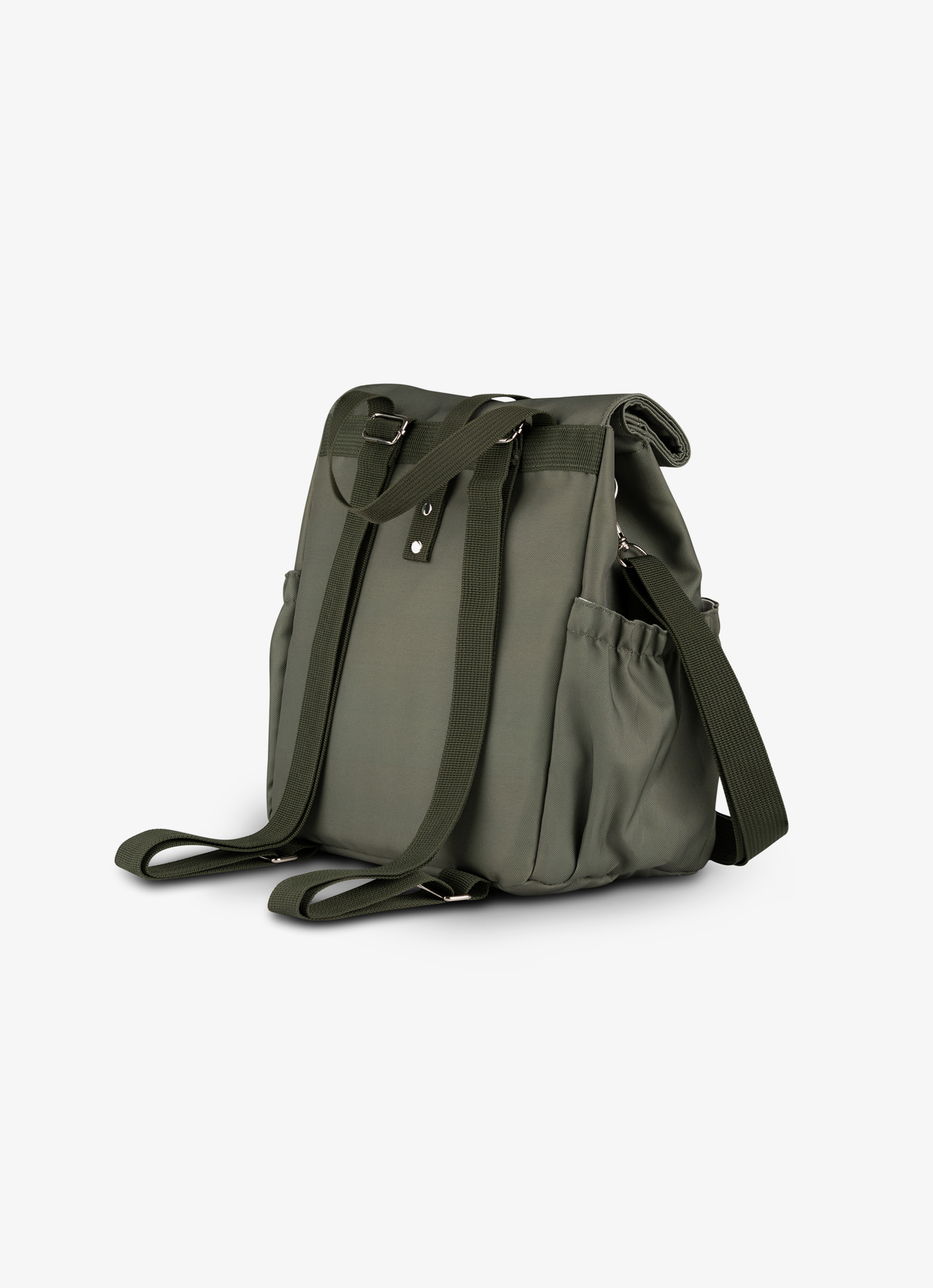 Citron Insulated Rollup Lunchbag - Olive Green - Laadlee