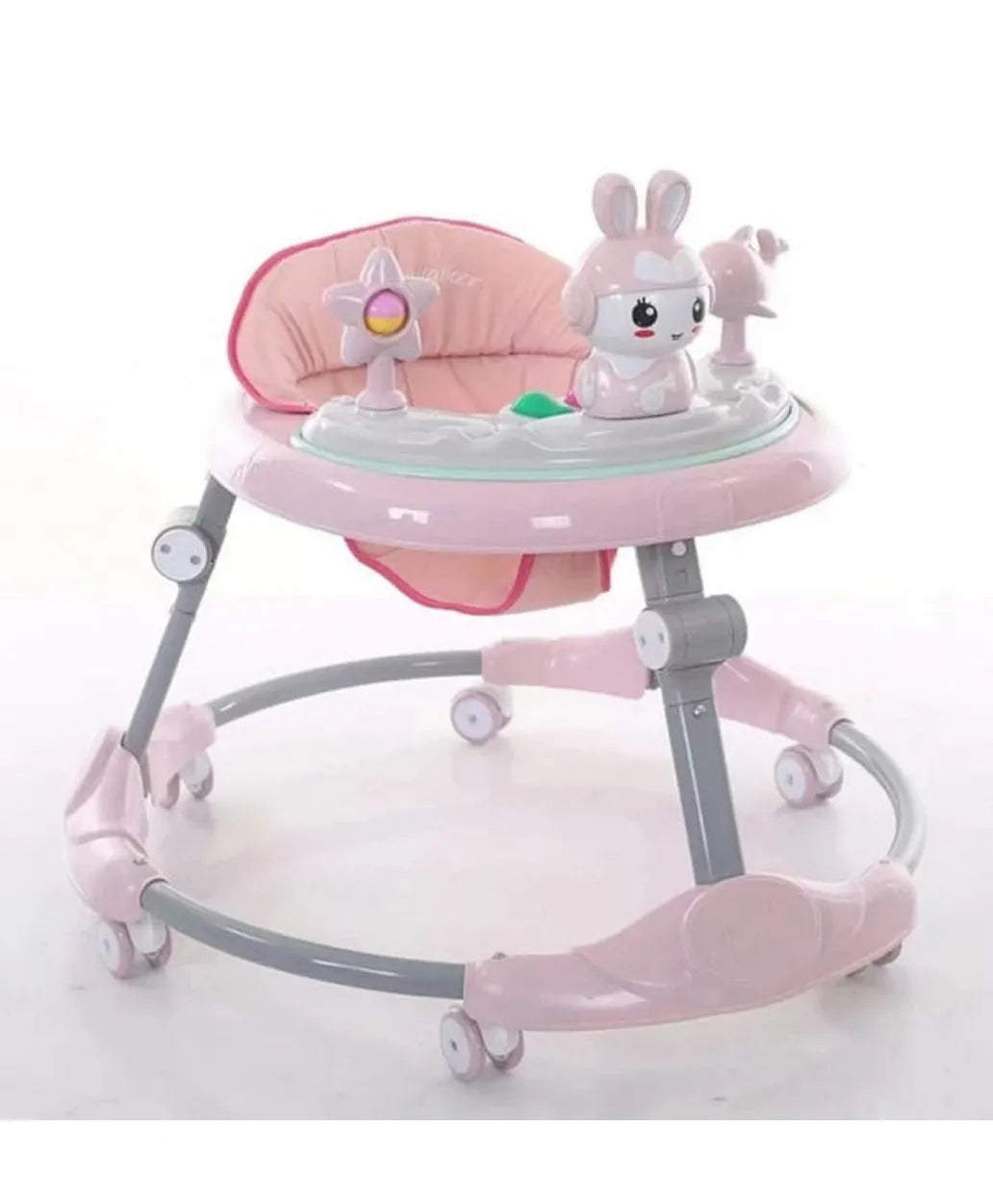 Pikkaboo RforRabbit Roll & Learn Baby Walker - Pink - Laadlee