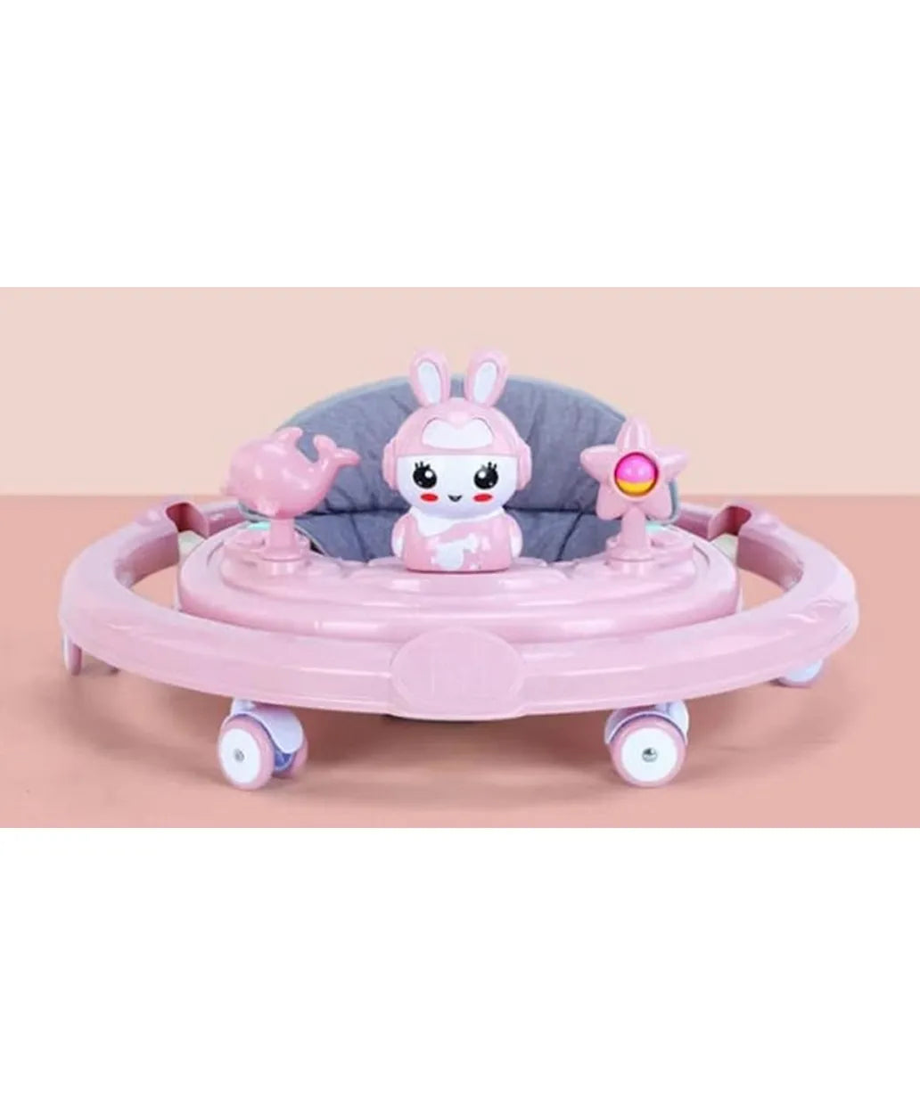 Pikkaboo RforRabbit Roll & Learn Baby Walker - Pink - Laadlee