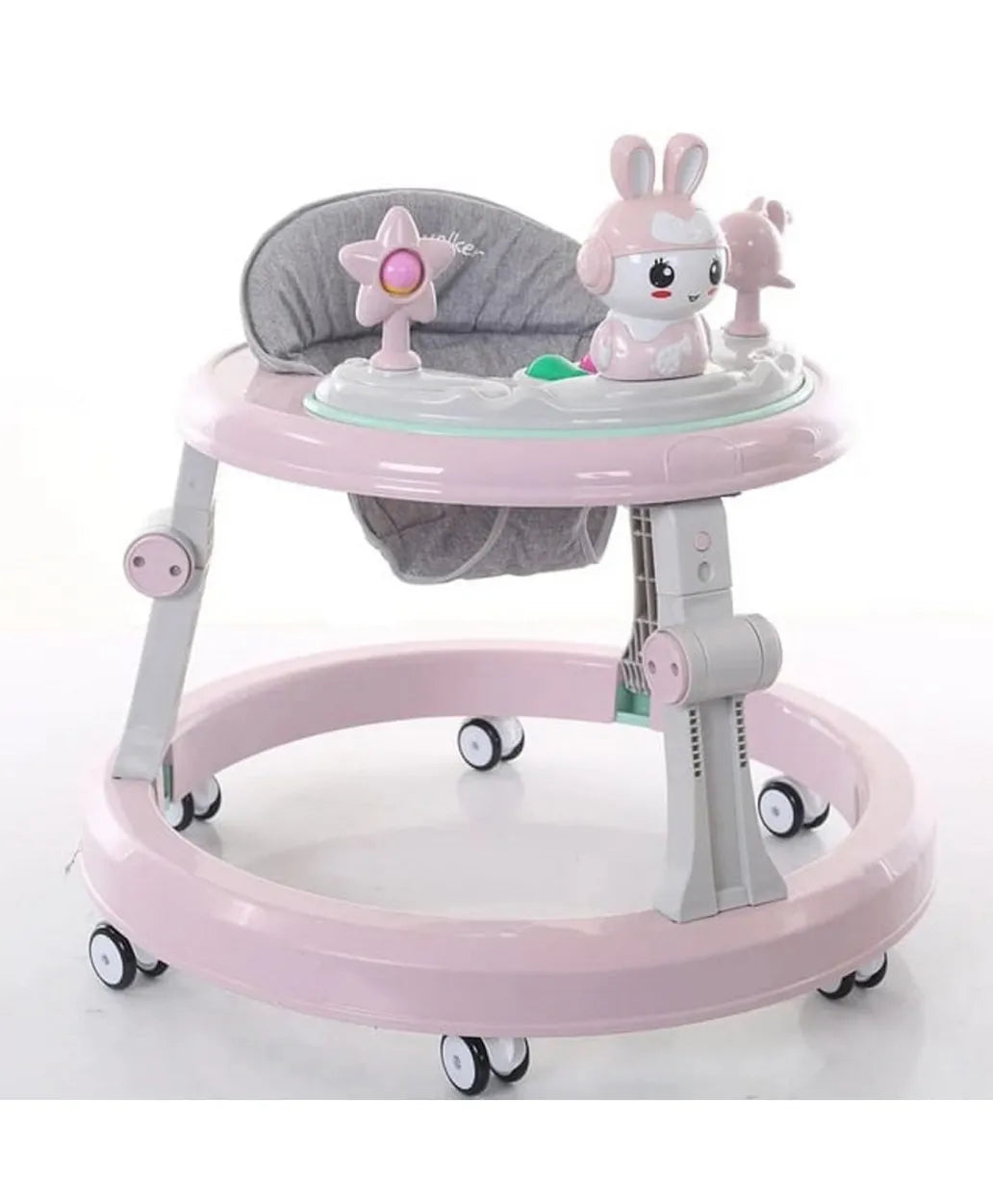 Pikkaboo RforRabbit Roll & Learn Baby Walker - Pink - Laadlee