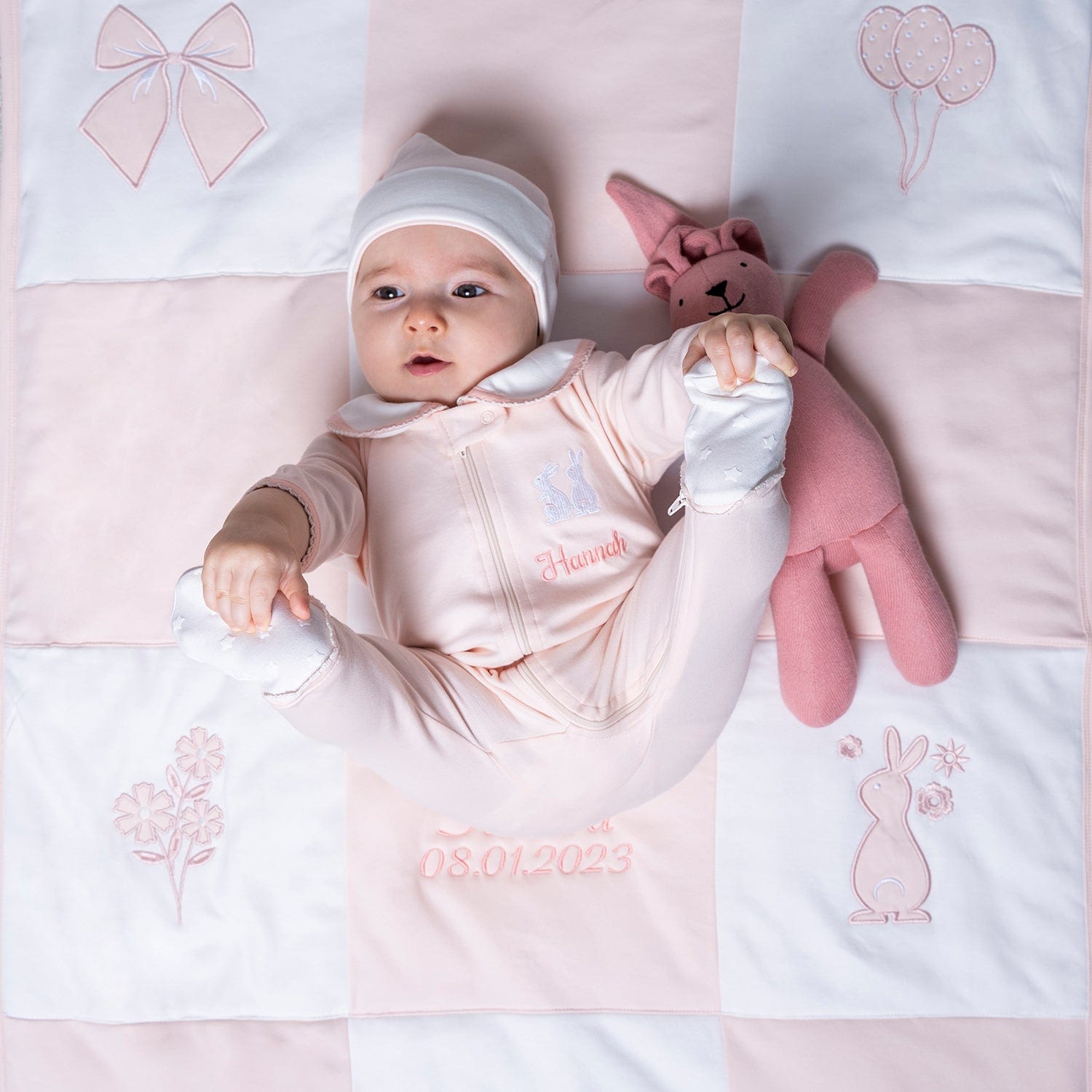 Little IA 3-Piece Organic Cotton Bunny Smart-Zip Set - Laadlee