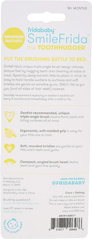 Frida Baby - SmileFrida - Triple-Angle Toothhugger Training Toothbrush - Pink - Laadlee