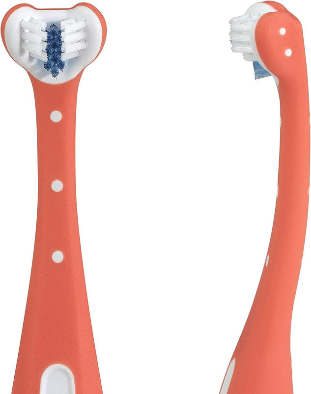 Frida Baby - SmileFrida - Triple-Angle Toothhugger Training Toothbrush - Pink - Laadlee