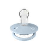 BIBS De Lux 2 Pack Silicone Onesize - Iron / Baby Blue - Laadlee