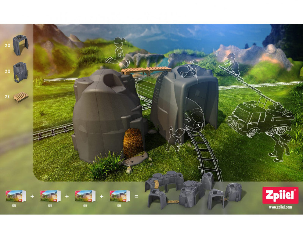 Zpiiel Booster - Mountain and Tunnel with Bridge - Laadlee