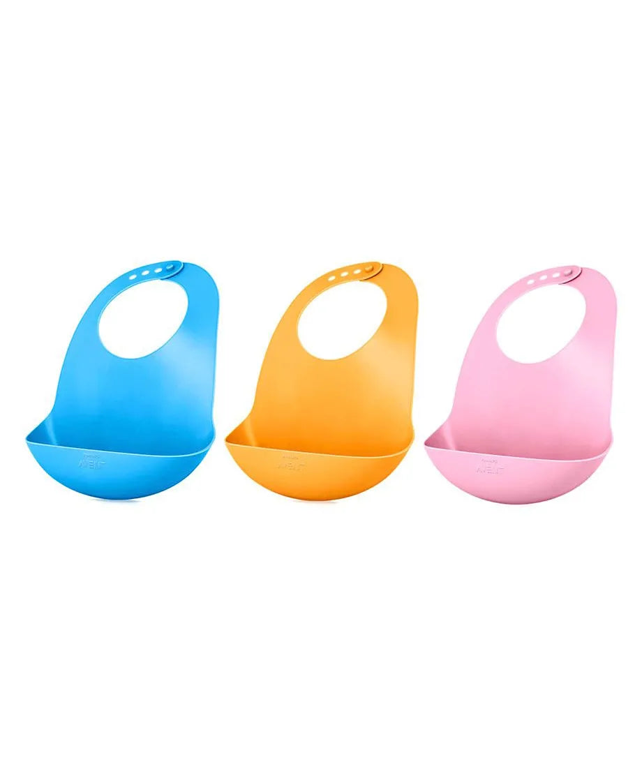 Philips Avent Feeding Bib Mixed Colour - Laadlee