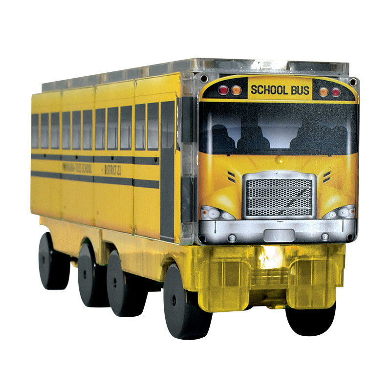 Magna-Tiles Customize Structures 123 School Bus - Laadlee