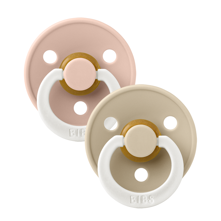 BIBS Colour 2 Pack Latex S1 - Blush Glow / Vanilla Glow - Laadlee