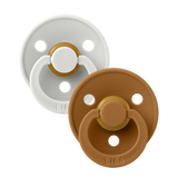 BIBS Colour 2 Pack Latex S1 - Haze / Caramel - Laadlee