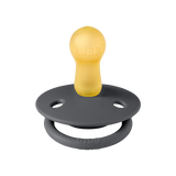 BIBS De Lux 2 Pack Silicone Onesize - Iron / Baby Blue - Laadlee