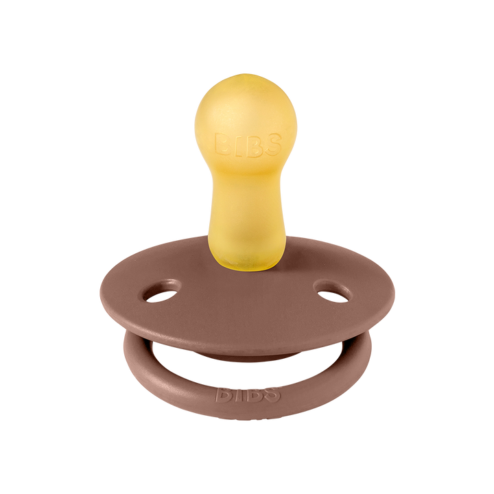 BIBS De Lux 2 Pack Silicone Onesize - Woodchuck / Blush - Laadlee