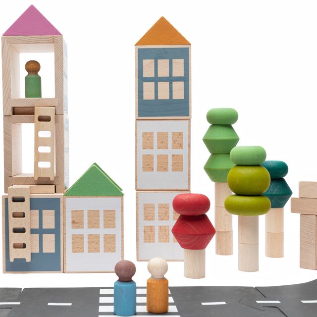 Lubulona Lubu Town Blocks - Spring City Mini - Laadlee