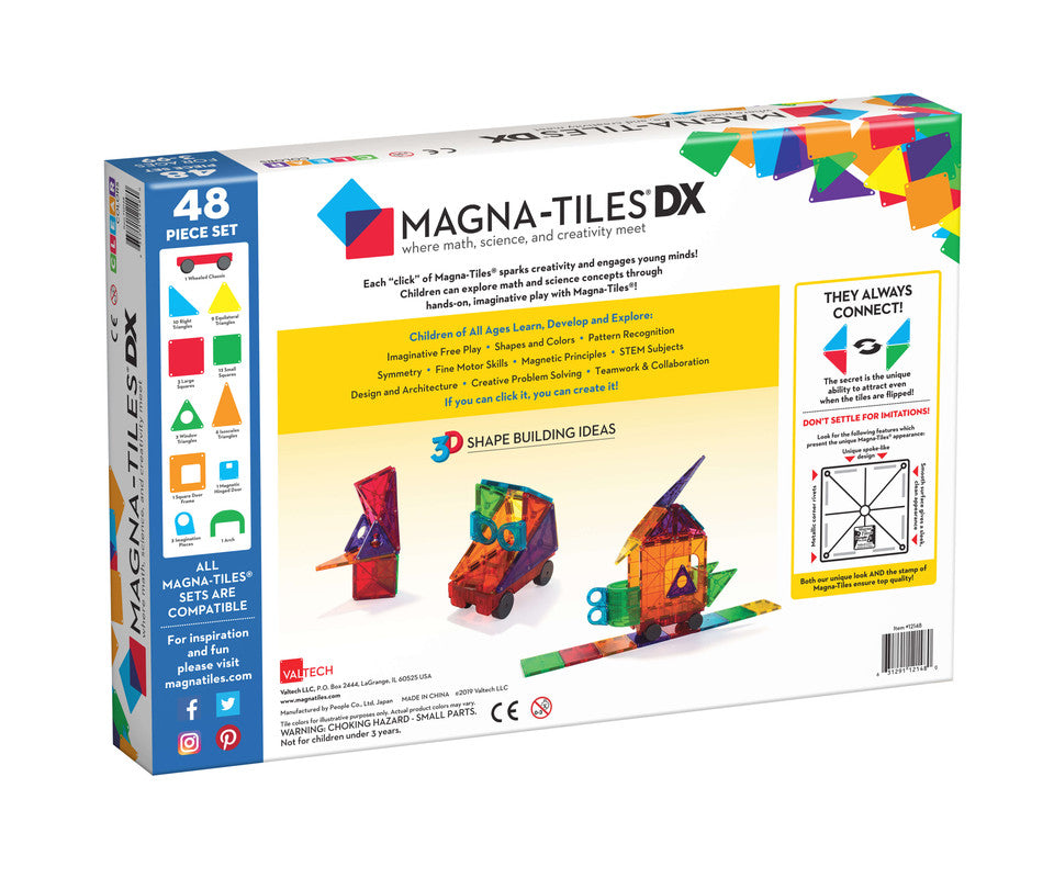Magna-Tiles Deluxe 48 Pcs. - Laadlee
