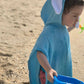 Mr. Seal Baby Beach Poncho - Pink Blue - Laadlee