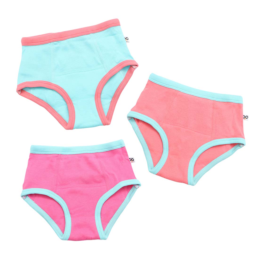 Zoocchini 3 Piece Organic Potty Training Pants Set - Girls - Ocean Gals - Laadlee