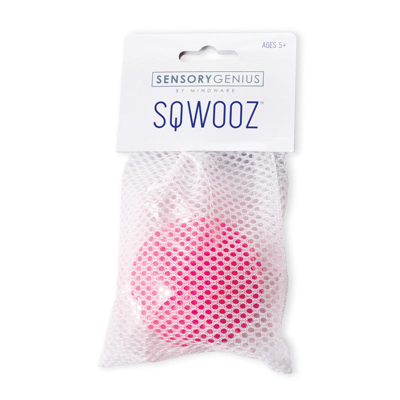 MindWare Sensory Genius: Sqwooz Squishy Ball - Pink - Laadlee
