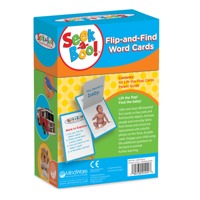 MindWare Seek A Boo: Flip-And-Find Word Cards - Laadlee