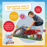 Peaceable Kingdom Floor Puzzle: Tractor - Laadlee
